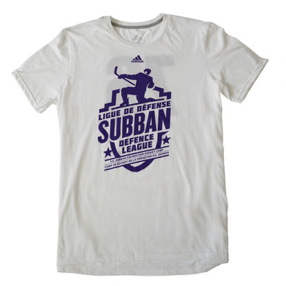 Picture of Adidas #76 tee white with purple